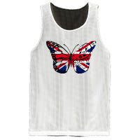 Union Jack Butterfly Butterflies Flag Wings British UK Flag Mesh Reversible Basketball Jersey Tank