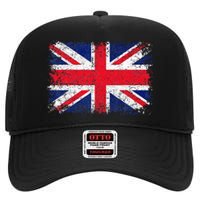 UNION JACK FLAG UNITED KINGDOM GREAT BRITAIN ENGLAND High Crown Mesh Back Trucker Hat