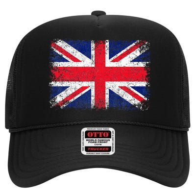 UNION JACK FLAG UNITED KINGDOM GREAT BRITAIN ENGLAND High Crown Mesh Back Trucker Hat