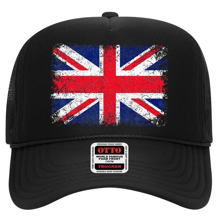 UNION JACK FLAG UNITED KINGDOM GREAT BRITAIN ENGLAND High Crown Mesh Back Trucker Hat