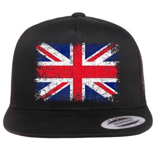 UNION JACK FLAG UNITED KINGDOM GREAT BRITAIN ENGLAND Flat Bill Trucker Hat