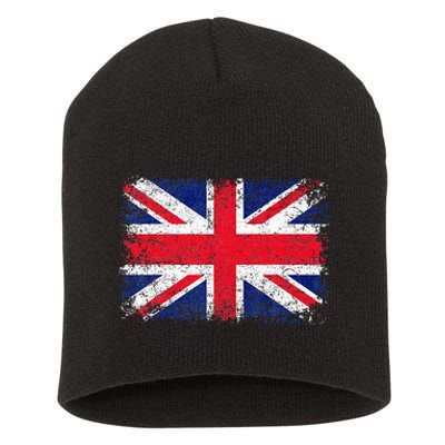 UNION JACK FLAG UNITED KINGDOM GREAT BRITAIN ENGLAND Short Acrylic Beanie