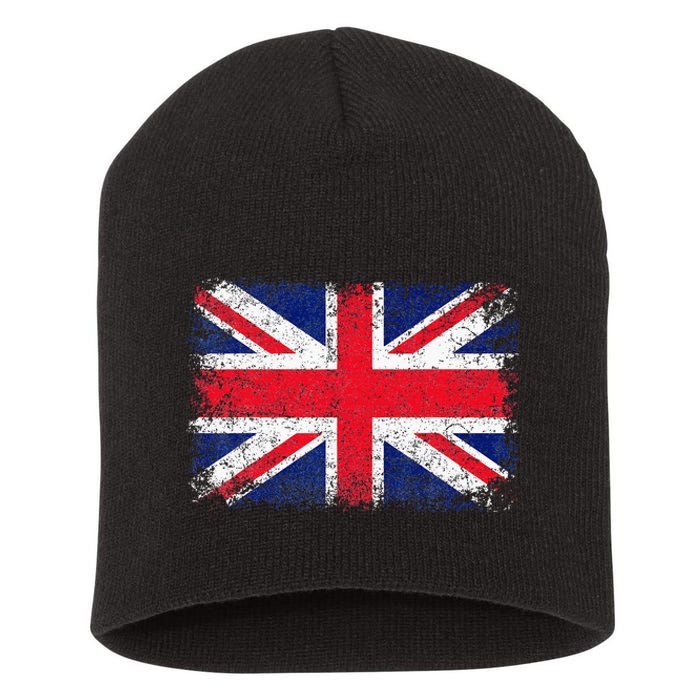 UNION JACK FLAG UNITED KINGDOM GREAT BRITAIN ENGLAND Short Acrylic Beanie