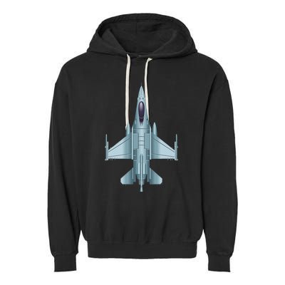 US Jet Fighter Jet Plane Pilot Gift Garment-Dyed Fleece Hoodie