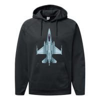 US Jet Fighter Jet Plane Pilot Gift Performance Fleece Hoodie