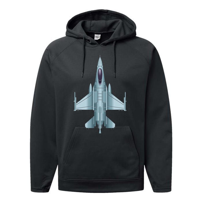 US Jet Fighter Jet Plane Pilot Gift Performance Fleece Hoodie