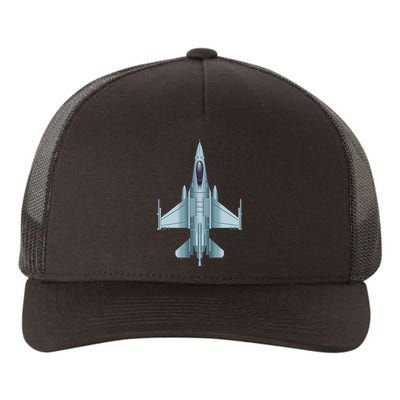 US Jet Fighter Jet Plane Pilot Gift Yupoong Adult 5-Panel Trucker Hat