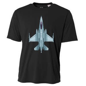 US Jet Fighter Jet Plane Pilot Gift Cooling Performance Crew T-Shirt