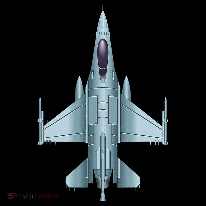 US Jet Fighter Jet Plane Pilot Gift V-Neck T-Shirt