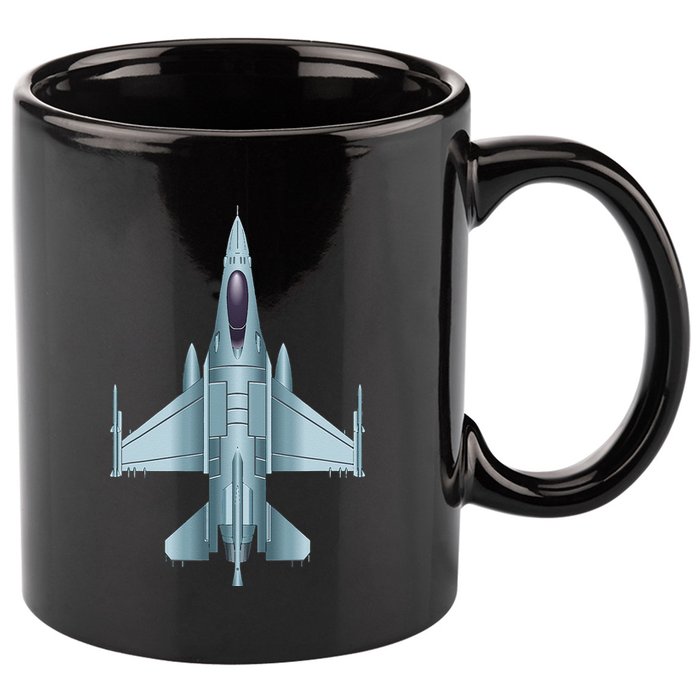 US Jet Fighter Jet Plane Pilot Gift 11oz C Handle Ceramic Mug