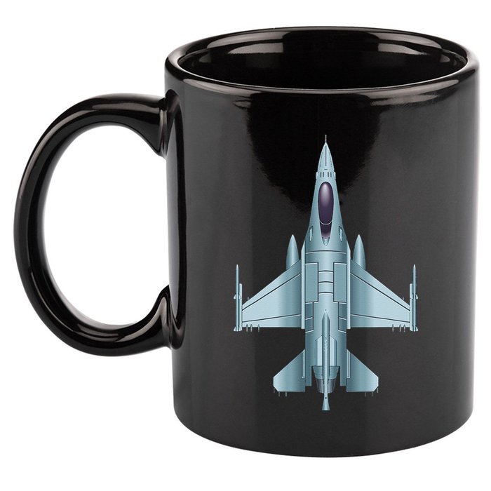 US Jet Fighter Jet Plane Pilot Gift 11oz C Handle Ceramic Mug