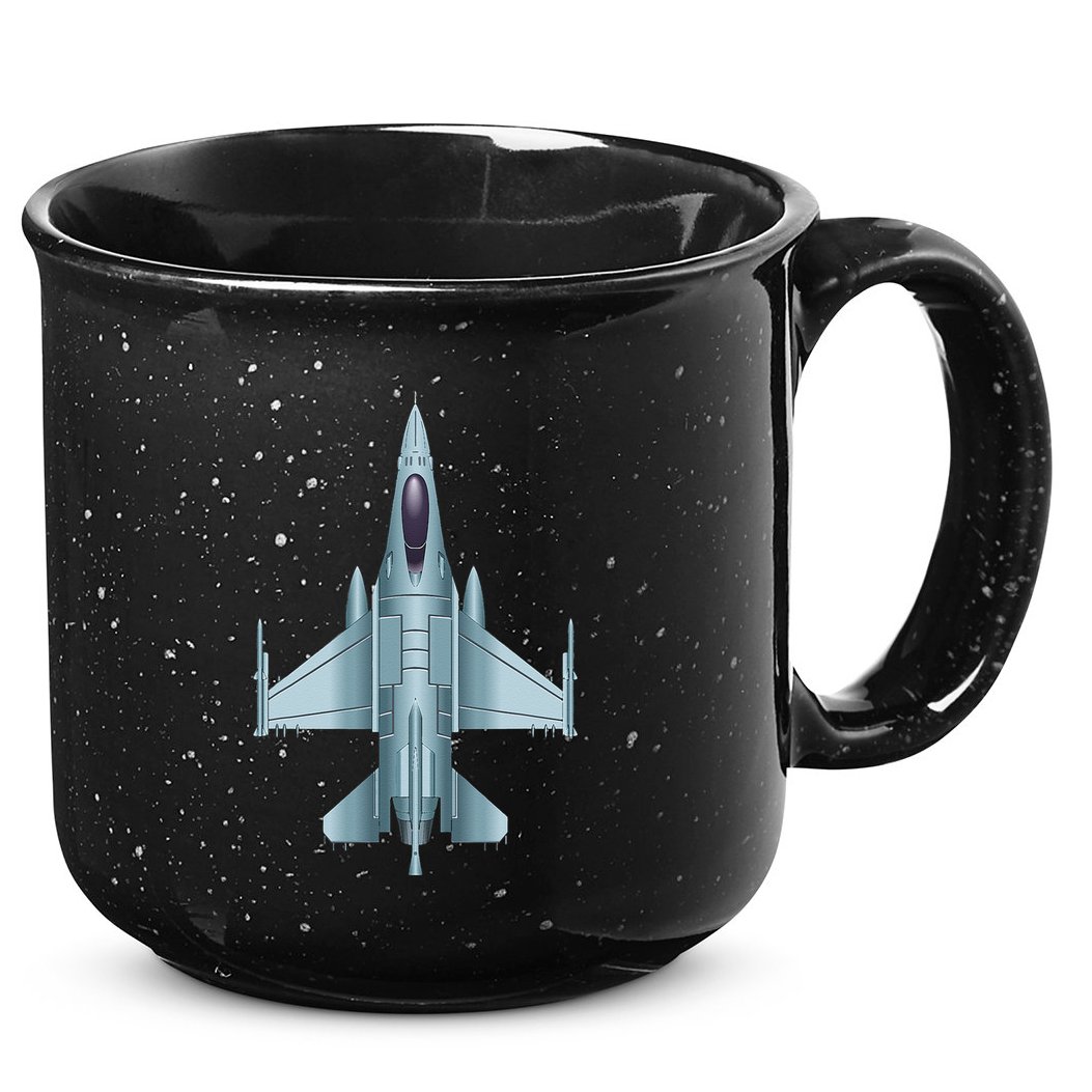 US Jet Fighter Jet Plane Pilot Gift 15oz Campfire Ceramic Mug