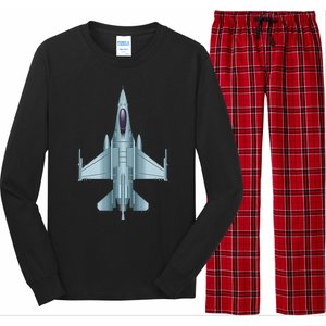 US Jet Fighter Jet Plane Pilot Gift Long Sleeve Pajama Set