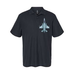 US Jet Fighter Jet Plane Pilot Gift Softstyle Adult Sport Polo