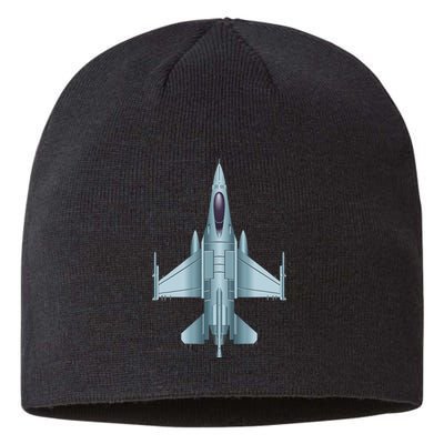 US Jet Fighter Jet Plane Pilot Gift Sustainable Beanie