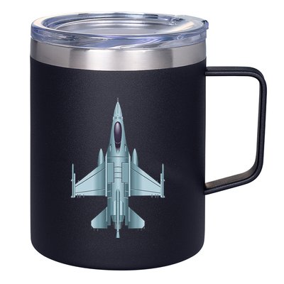 US Jet Fighter Jet Plane Pilot Gift 12oz Stainless Steel Coffee Mug
