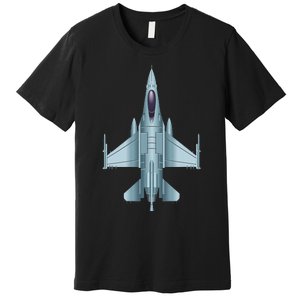 US Jet Fighter Jet Plane Pilot Gift Premium T-Shirt