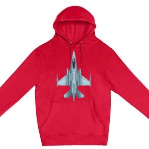 US Jet Fighter Jet Plane Pilot Gift Premium Pullover Hoodie