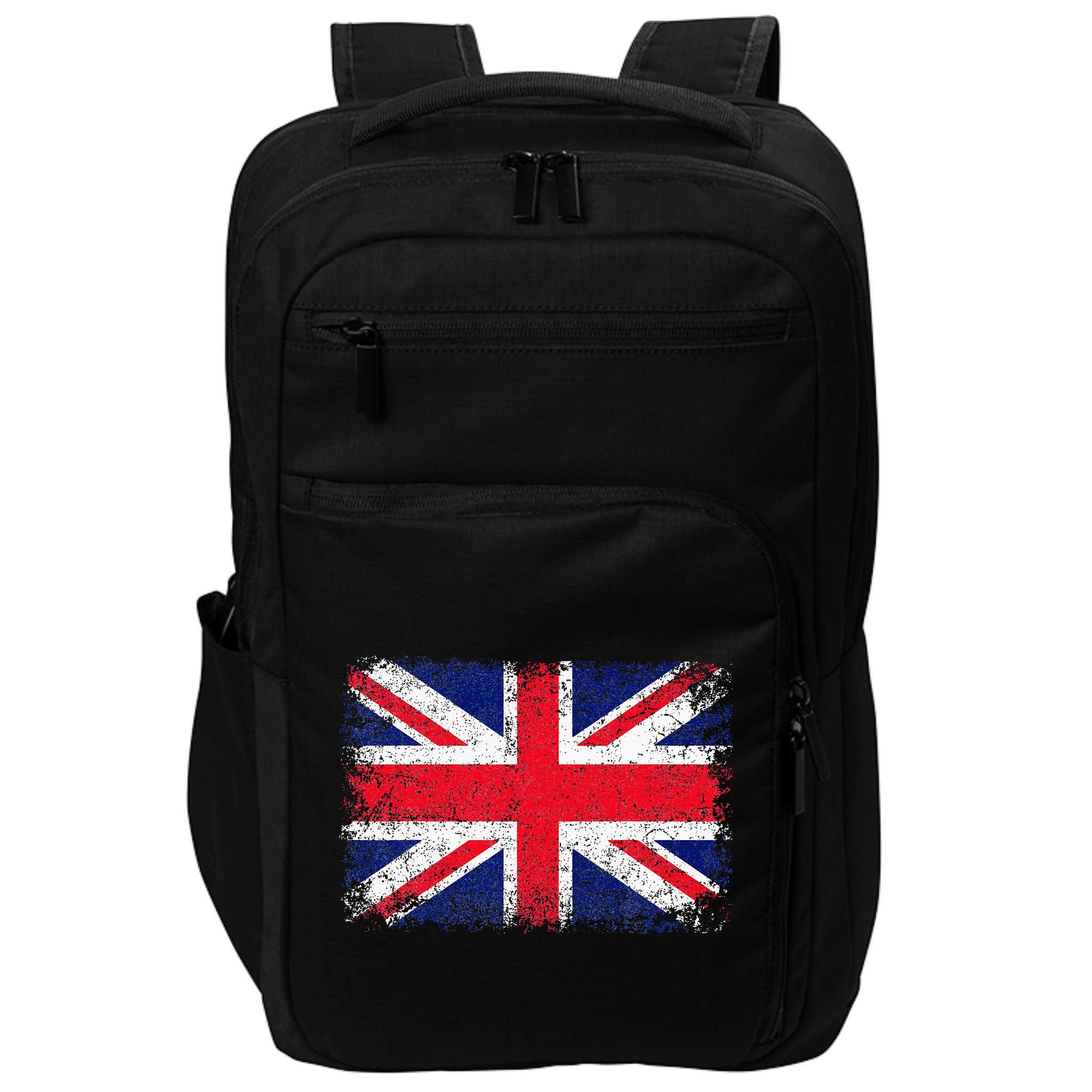 Union Jack Flag United Kingdom Great Britain England Impact Tech Backpack
