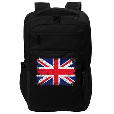 Union Jack Flag United Kingdom Great Britain England Impact Tech Backpack