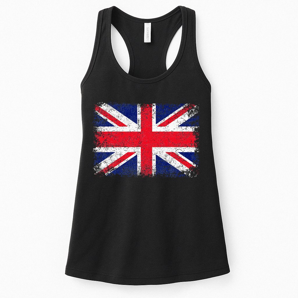 Union Jack Flag United Kingdom Great Britain England Womens Tank Top