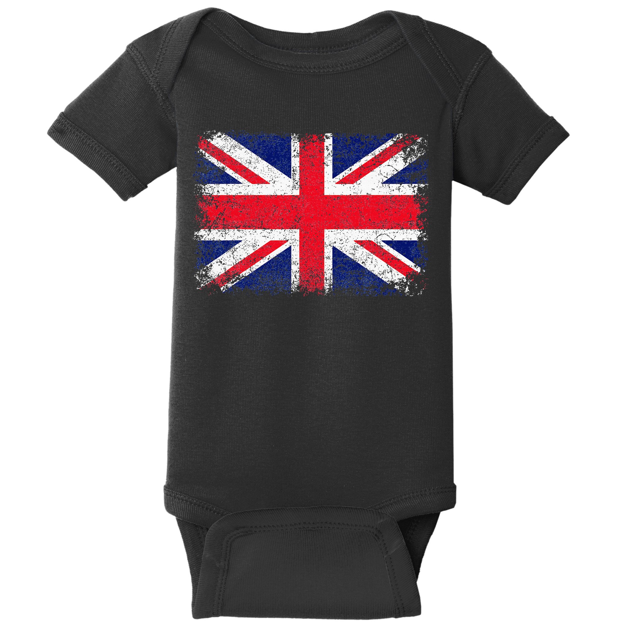 Union Jack Flag United Kingdom Great Britain England Baby Bodysuit