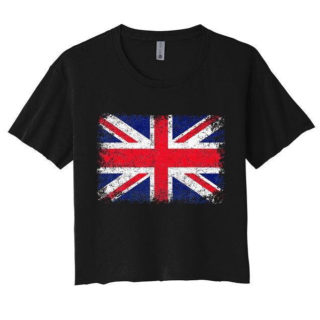 Union Jack Flag United Kingdom Great Britain England Crop Top