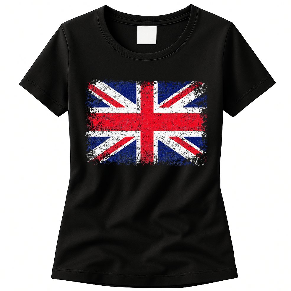 Union Jack Flag United Kingdom Great Britain England Womens T-Shirt