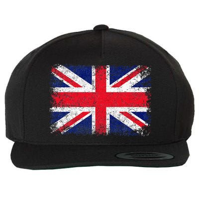 Union Jack Flag United Kingdom Great Britain England Wool Snapback Cap