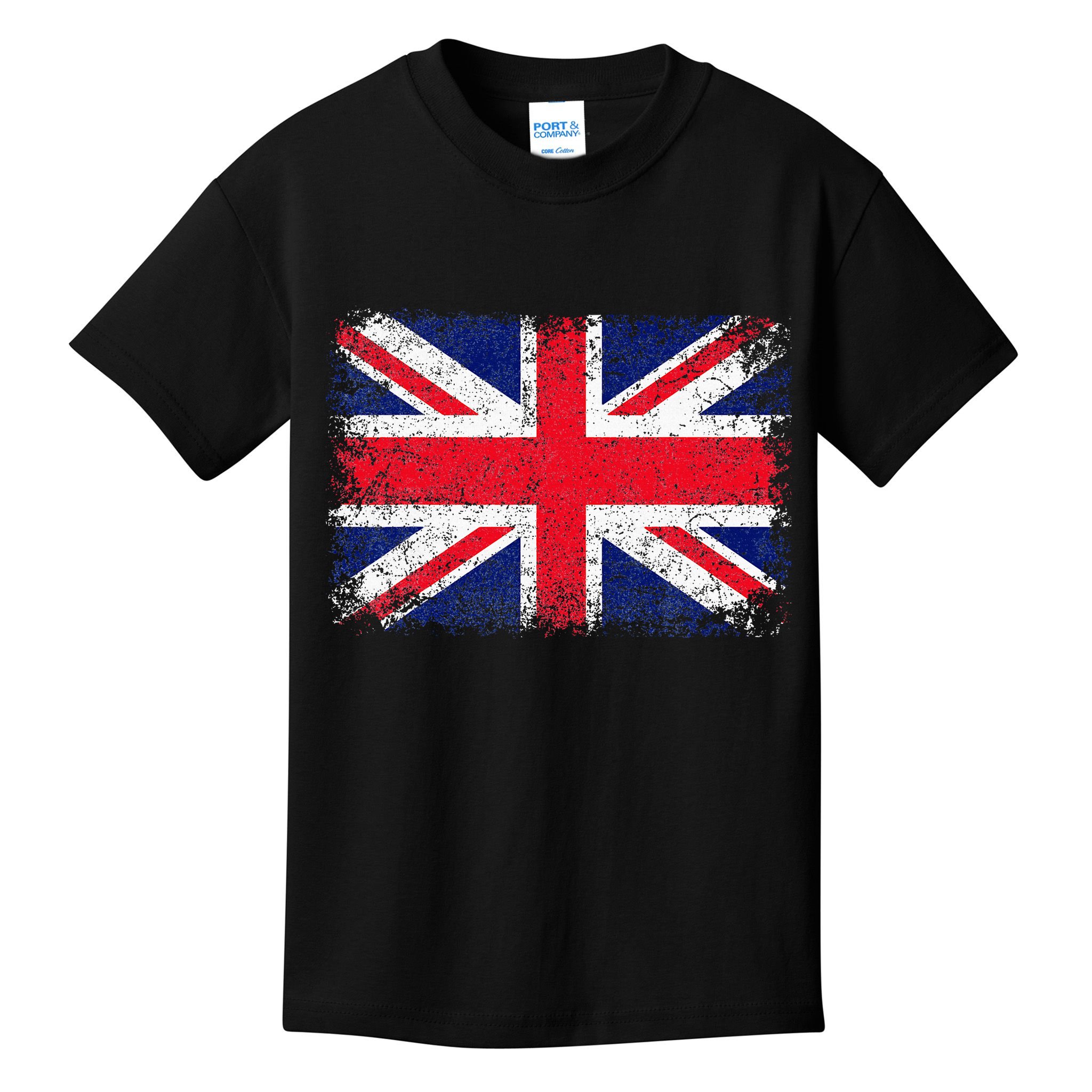 Union Jack Flag United Kingdom Great Britain England Kids T-Shirt