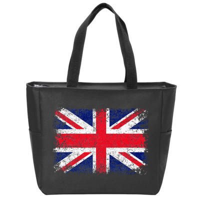 Union Jack Flag United Kingdom Great Britain England Zip Tote Bag