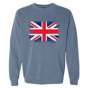 Union Jack Flag United Kingdom Great Britain England Garment-Dyed Sweatshirt