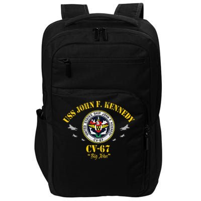 Uss John F. Kennedy Cv67 Aircraft Carrier Veteran Flag Impact Tech Backpack