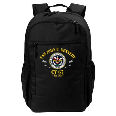 Uss John F. Kennedy Cv67 Aircraft Carrier Veteran Flag Daily Commute Backpack