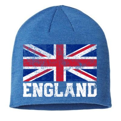 Union Jack Flag Uk England United Kingdom Roots Gift Sustainable Beanie