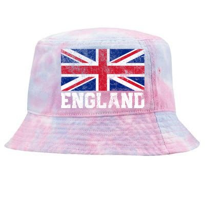 Union Jack Flag Uk England United Kingdom Roots Gift Tie-Dyed Bucket Hat