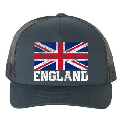 Union Jack Flag Uk England United Kingdom Roots Gift Yupoong Adult 5-Panel Trucker Hat