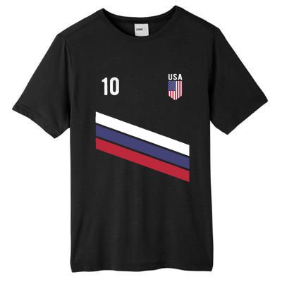 USA Jersey Soccer, Retro 10 American Football USA Soccer Tall Fusion ChromaSoft Performance T-Shirt