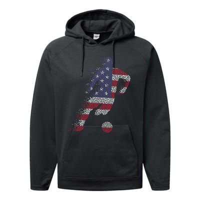 USA Jersey Soccer Performance Fleece Hoodie