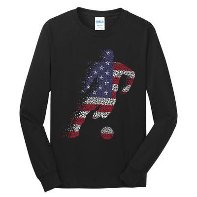 USA Jersey Soccer Tall Long Sleeve T-Shirt