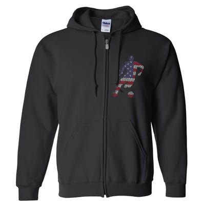 USA Jersey Soccer Full Zip Hoodie