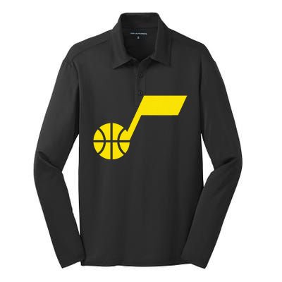 Utah Jazz Silk Touch Performance Long Sleeve Polo