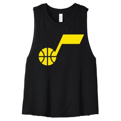 Utah Jazz Women's Racerback Cropped Tank