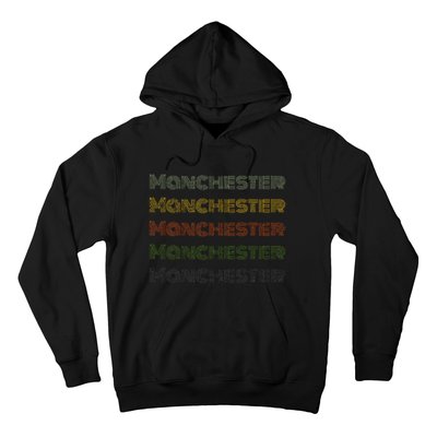 United Kingdom 70S City Retro Vintage Manchester Hoodie