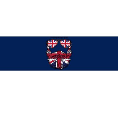 United Kingdom Beard Flag Bumper Sticker