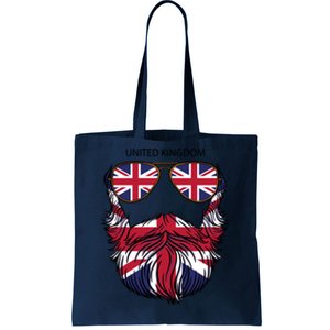 United Kingdom Beard Flag Tote Bag