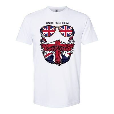 United Kingdom Beard Flag Softstyle® CVC T-Shirt