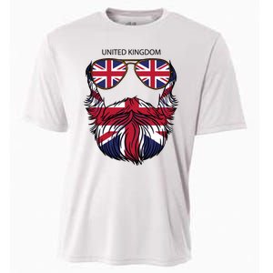 United Kingdom Beard Flag Cooling Performance Crew T-Shirt