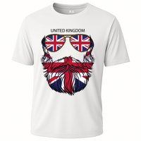 United Kingdom Beard Flag Cooling Performance Crew T-Shirt