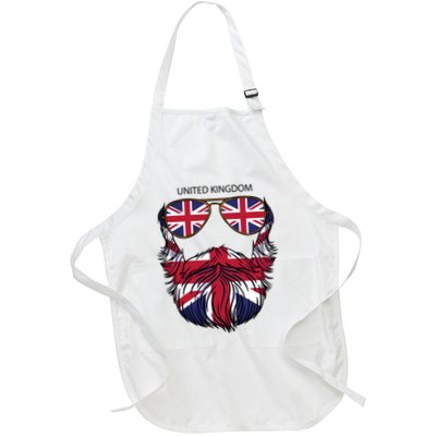 United Kingdom Beard Flag Apron
